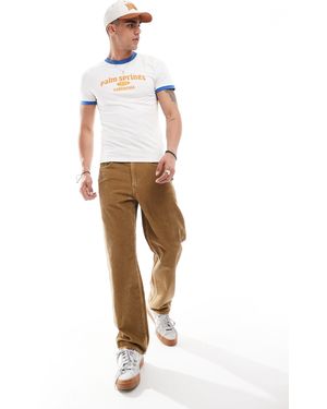 Levi's – 568 – gerade, locker geschnittene cord-jeans - Weiß
