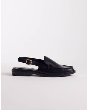 SEQWL Slingback Loafers - Black