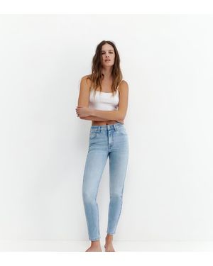 Pull&Bear Tall High-Waist Skinny Jeans - Blue