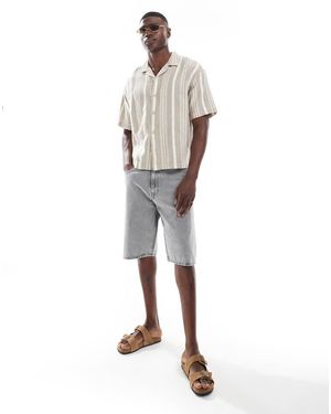 Dr. Denim Omar Relaxed Fit Mid Waist Shorts - White