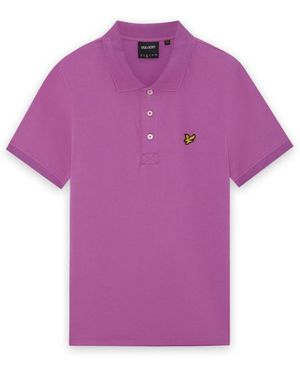 Lyle & Scott Ss Polo Shirts Plain Polo Shirt - Purple