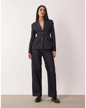 Glamorous Vaqueros Azul Holgados De Talle Bajo De (Parte De Un Conjunto)