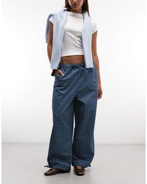Collusion Karierte baggy-hose - Blau