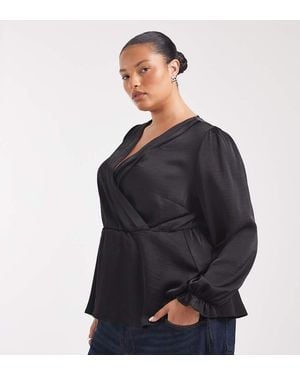 Vero Moda Top Avvolgente Con Scollo A V - Blu
