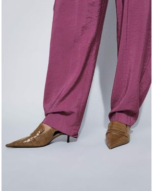 ASOS Sundae Slingback Loafers Met Kittenhak - Roze