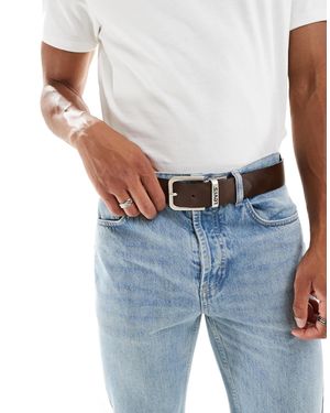 Levi's – wendbarer ledergürtel - Blau
