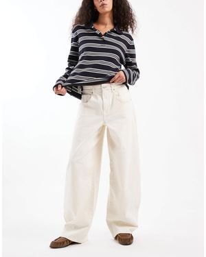 ONLY Tamy Barrel Jeans - White