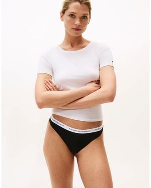 Tommy Hilfiger String en coton - Blanc