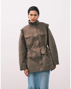 ASOS Four Pocket Casual Utility Jacket - Brown