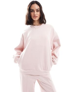 Bershka Oversized Sweatshirt - Pink