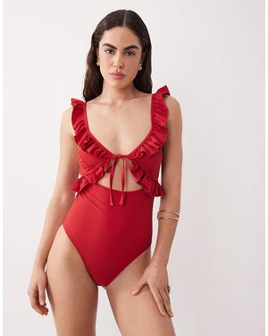 Miss Selfridge – badeanzug - Rot