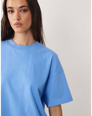 4505 Icon Heavyweight Cotton Oversized T-shirt With Quick Dry Finish - Blue