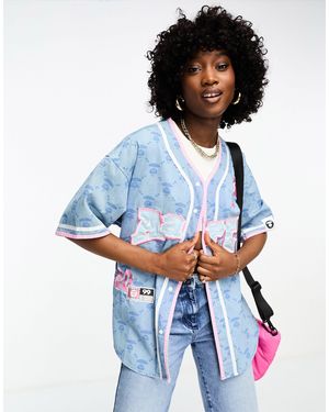 Aape By A Bathing Ape Aape By A Bathing Ape Baseball Shirt - Blue