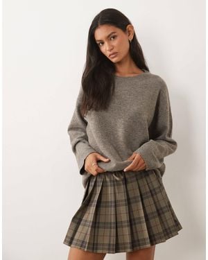 Vila Oversize-strickpullover - Braun