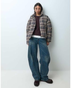 Noisy May Puffer Jacket - Blue