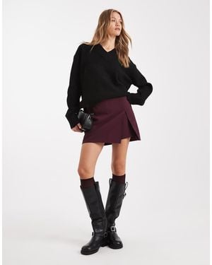 Pimkie Side Split Mini Skort - Black