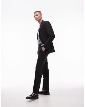 TOPMAN Skinny Suit Pants - Black