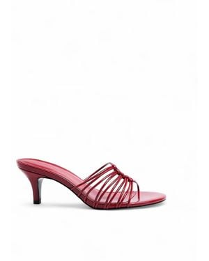 NA-KD Mules mit riemchendetails - Rot