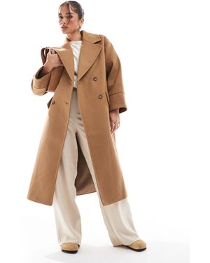 Stradivarius Oversized Coat - Brown