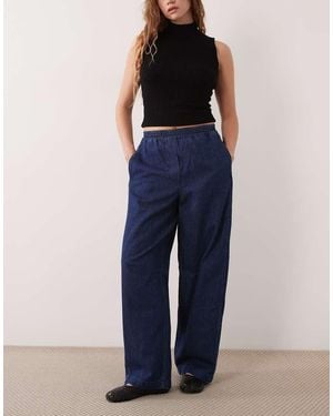 ARKET Soft Denim Barrel Leag Jeans - Blue