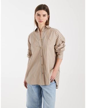 ASOS Classic Cotton Shirt - Natural