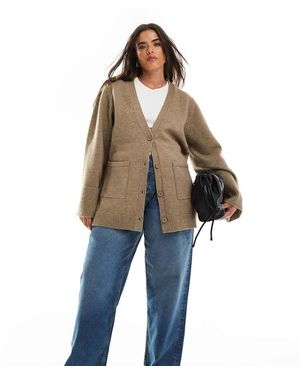 Pretty Lavish Curve Cardigan - Neutro