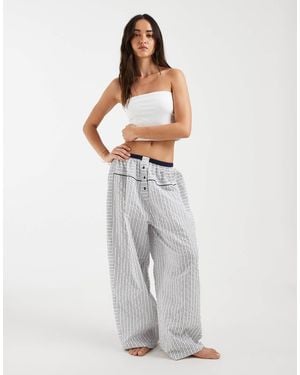 Free People Cross My Heart Pyjama Pants - White