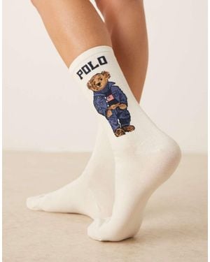 Polo Ralph Lauren Bear Sock - Natural