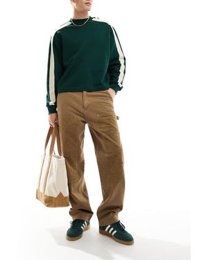 Only & Sons Loose Cord Carpenter Trousers - Green