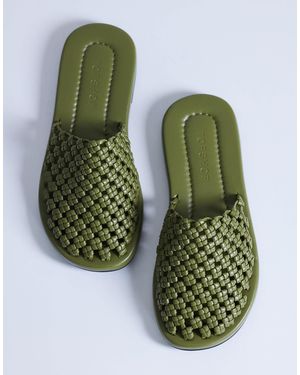 TOPSHOP Bibi Woven Mule - Green