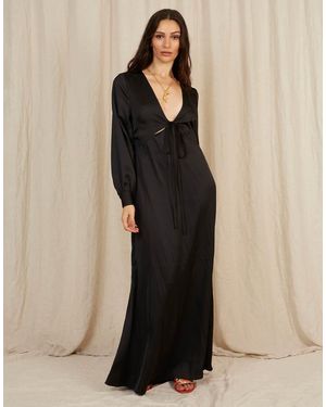 Going Somewhere Cutout Maxi Dress - Black