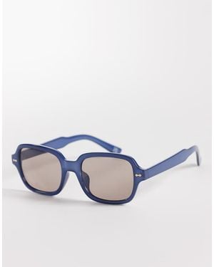 ASOS Square Frame Sunglasses - Blue