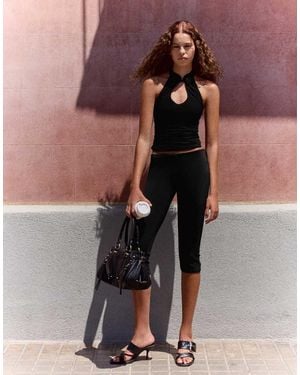 Bershka Capris - Black