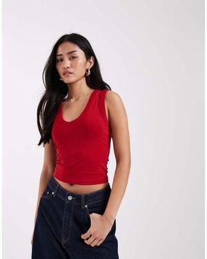 JJXX V-neck Tank Top - Red