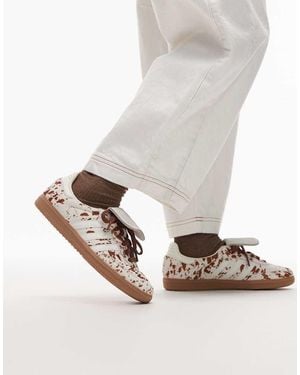 adidas Originals Zapatillas De Deporte Con Estampado De Piel De Vaca Samba Lt De - Blanco