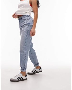 Topshop Hourglass – original – mom-jeans - Blau