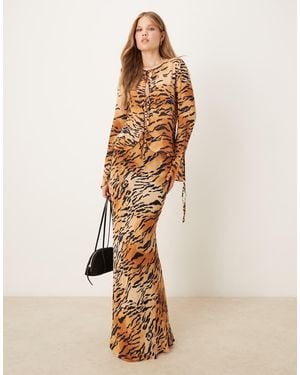 Never Fully Dressed Maxi Skirt Co-ord - Natural