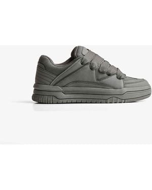 Bershka Baskets chunky style skateur - Gris