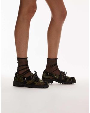 Bronx Sie-Nna Boat Shoes - Green