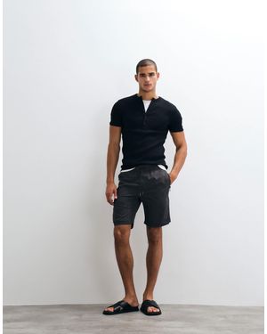Brave Soul Elastic Waist Shorts - Blue