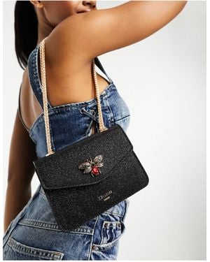 Dune Chain Strap Mini Bag With Bug Embellishment - Blue