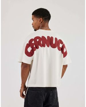 CERNUCCI Bubble Puff Print Boxy T-Shirt - Red