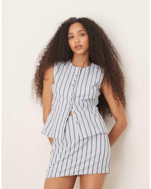 Glamorous Hemdje Met Knopen - Wit