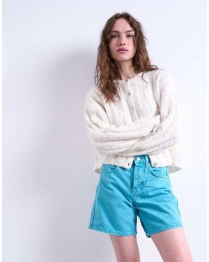 TOPSHOP Denim Editor Short - Blue