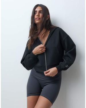 4505 Performance Boxy Cocoon-Fit Hoodie Met Rits - Blauw