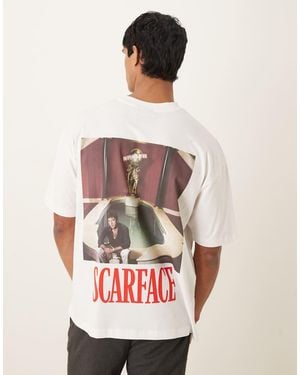 ASOS Oversized T-Shirt With Scarface Print - White