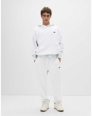 Pull&Bear Stwd Tracksuit Bottoms - White