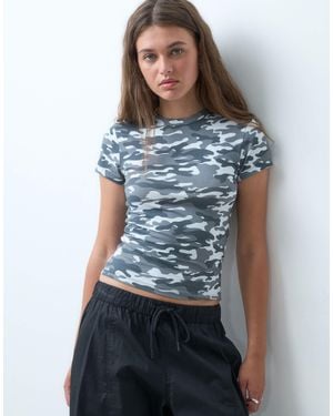 Collusion Baby-t-shirt im military-muster - Blau