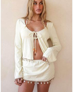 Ris-K Firecracker Mini Skirt - Natural