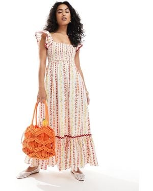 Miss Selfridge Poplin Maxi Dress - White